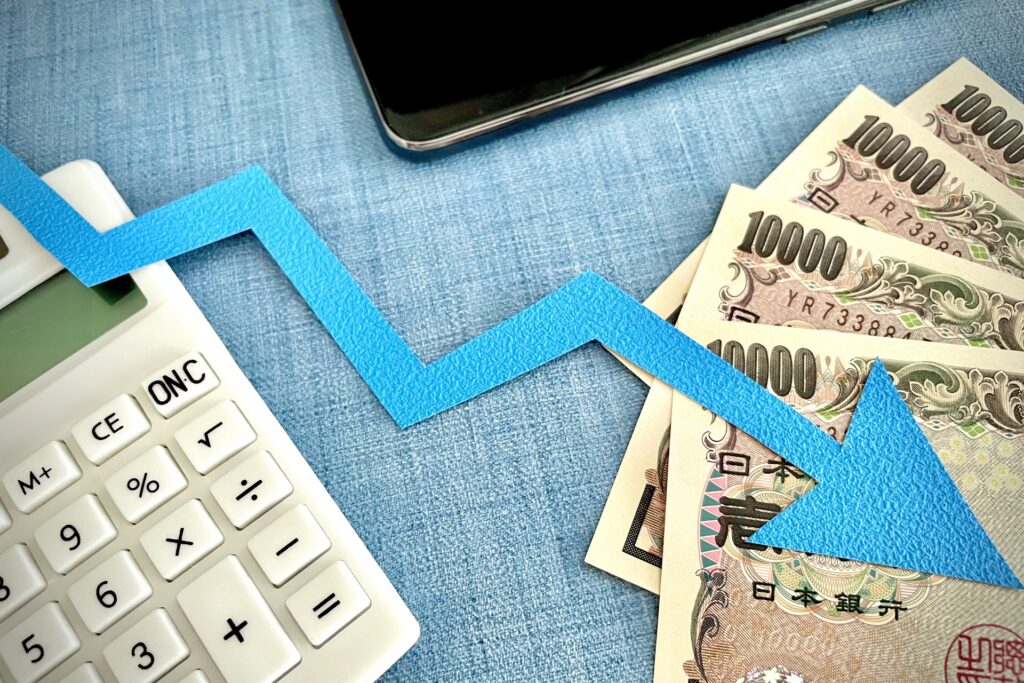 ダウンラウンドが経営に与える影響のイメージ